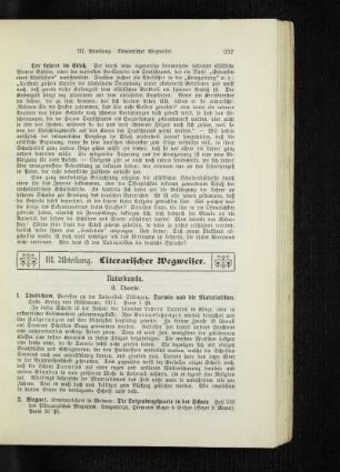 Literarischer Wegweiser