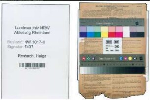 Entnazifizierung Helga Rosbach , geb. 09.04.1921 (Verkaeuferin)