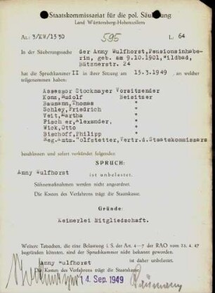 Wulfhorst, Anny
