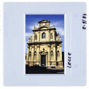 Lecce, Chiesa delle Alcantarine : Hauptfassade