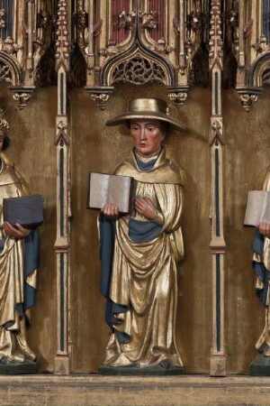 Hochaltar des Frankfurter Doms — Rechter Flügel: Vier Heilige und vier Kirchenväter — Kirchenvater Hieronymus