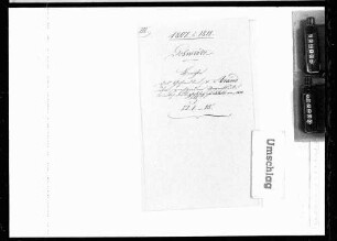 Berichte des Gesandten Arand (1807-1811)