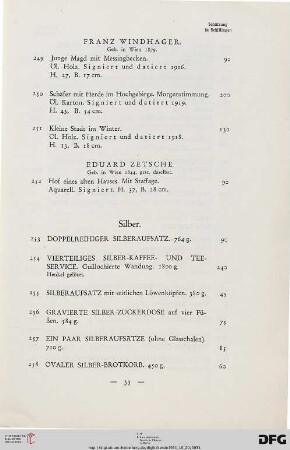 Silber (Nr. 253-270)