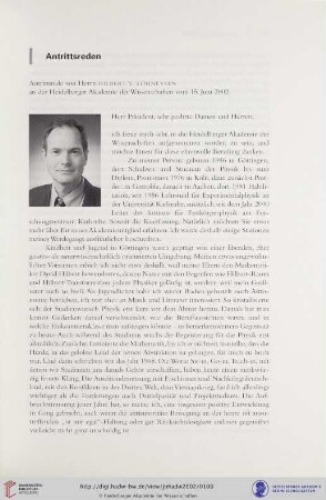 Antrittsrede vom 15. Juni 2002