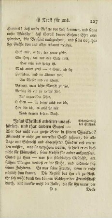 E.) Arbeitsamkeit des Erlösers.