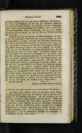 Ueber den Unterricht in der biblischen Geschichte