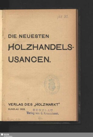 Die neuesten Holzhandels-Usancen