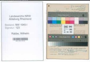 Entnazifizierung Wilhelm Rabbe , geb. 07.09.1897 (Bauingenieur)