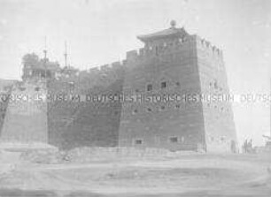 Glasnegativ von der Stadtmauer? in "Wei hsien"