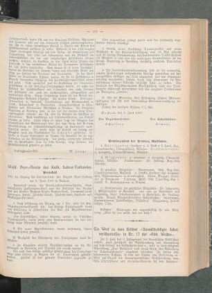 Westf. Prov.-Verein des Kath. Lehrer-Verbandes : Protokoll über die Sitzung der Kreisvertreter des Bezirks Mark-Hellweg am 9. Juni 1909 in Bochum