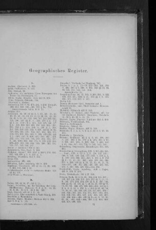 Geographisches Register.