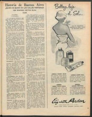 Historia de Buenos Aires : ¿Quien es Quien en las calles porteñas?