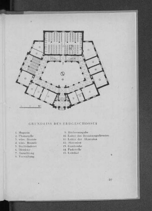 Grundriss des Obergeschosses