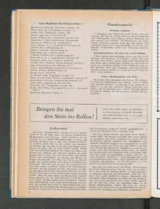 Bringen Sie mal den Stein ins Rollen!