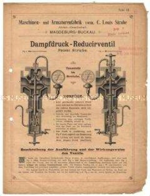 Dampfdruck-Reduzierventil