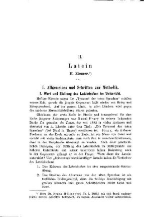 Latein : [Abteilung B. Die einzelnen Lehrgegenstände]