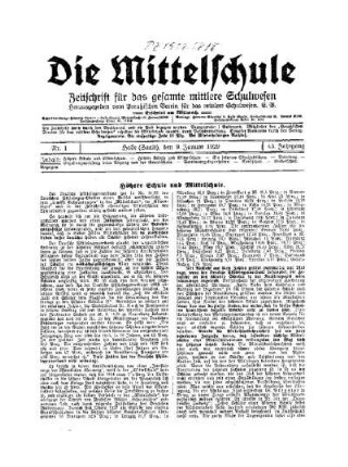 Höhere Schule und Mittelschule
