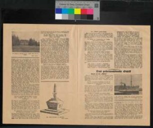 Zeitungsausschnitt zur S.M.H. Möwe