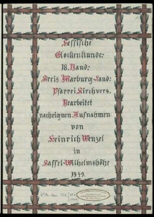 Kreis Marburg-Land: Pfarrei Kirchvers