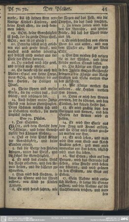 Der 72. Psalm