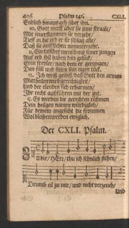Der CXLI. - CL. Psalm.