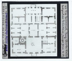 Greenwich, London, Queen’s House : Erdgeschoss-Grundriss