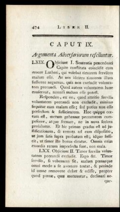 Caput IX. Argumenta Adversariorum refelluntur