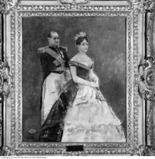 Der König Jérôme Bonaparte mit seiner Tochter Mathilde Laetitia Wilhelmine