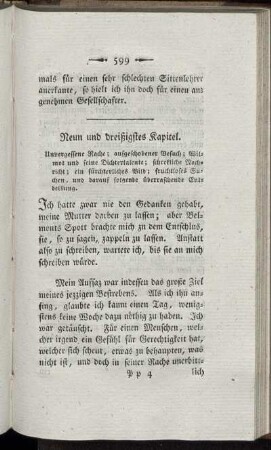 Neun und dreißigstes Kapitel. - Vierzigstes Kapitel.