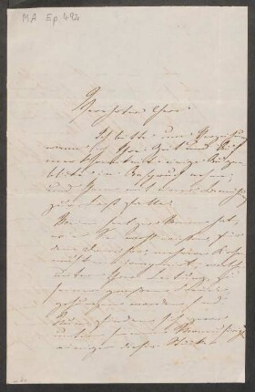Brief an Heinrich August Neithardt : 01.01.1849