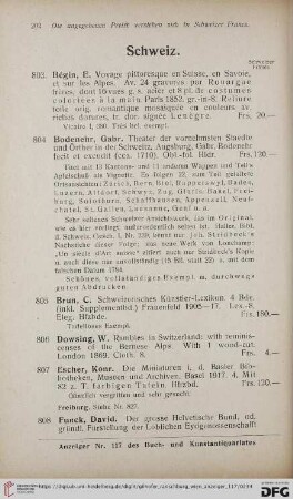 Schweiz (Nr. 803 - 819)