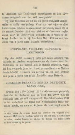 Stephanus Versluis, dertigste landvoogd