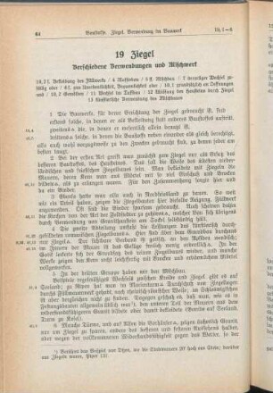 19 Ziegel Verschiedene Verwendungen und Mischwerk