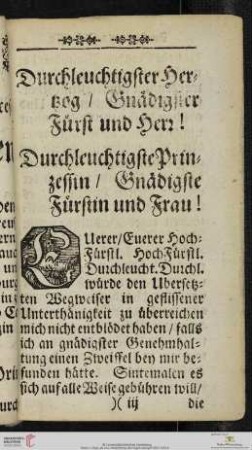 Zueignungsschrift