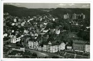 Karlsbad. Blick vom Hirschensprung gegen Hotel Imperial