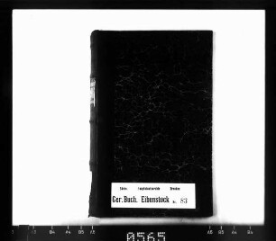 Gerichtsbuch über den Verkauf staatlicher Forstgrundstücke an Einwohner von Oberjugel