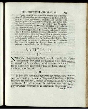 Article IX.