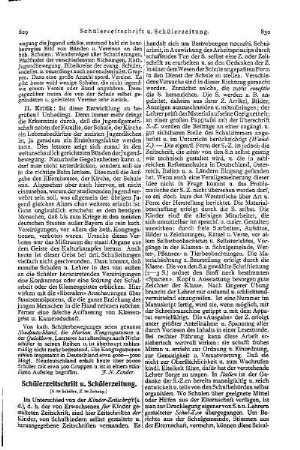 Schülerzeitschrift u. Schülerzeitung