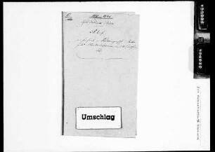 Ankauf des freiherrlichen von Knörringen'schen Ritterguts Marktlustenau, Kameralamt Crailsheim (1830-1844)