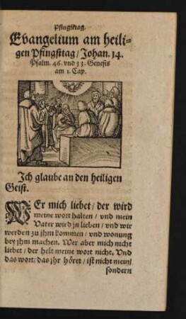 Evangelium am heiligen Pfingsttag ...