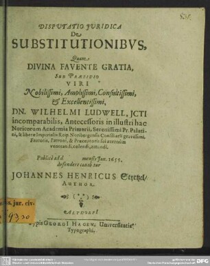 De substitutionibus