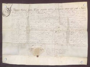 Procuratorium des Lothar Friedrich von Rollingen für den Vikar Wolfgang Faber.