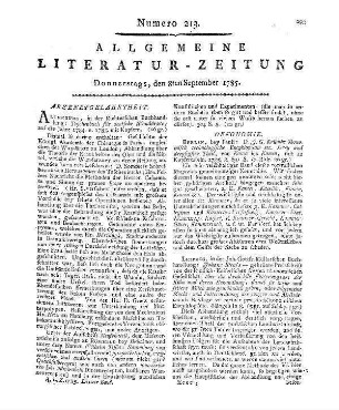 Trebra, F. W. H.: Erfahrungen vom Innern der Gebirge. Nach Beobachtungen gesammlet und hrsg. ... . Dessau, Leipzig: Verlagskasse für Gelehrte und Künstler 1785
