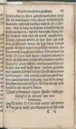Vmb erkentnus eigner sünde/ vnd gelindigkeit in anderer leut verdammung.