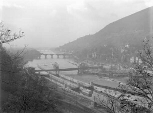 Baustelle Schleuse und Wehr Heidelberg