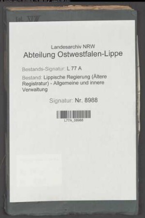Förderung des Landgestüts und der Pferdezucht, Bd. 18