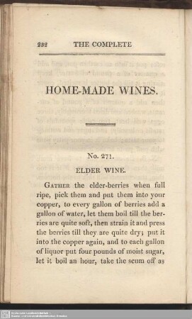 Home-made wines