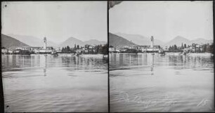 Lago Maggiore. Blick vom See auf Pallanza