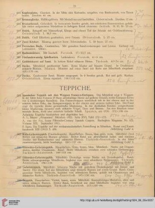 Teppiche (Nr. 224-264)