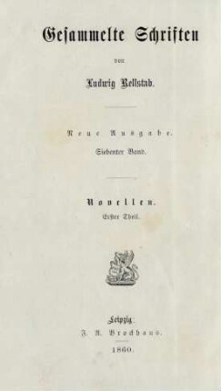 Band 7 = Novellen, Theil 1: Gesammelte Schriften
